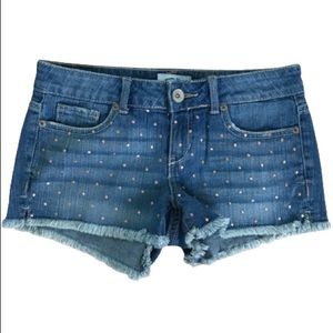 COPY - Aeropostale Studded Denim Shorty Shorts Size 0